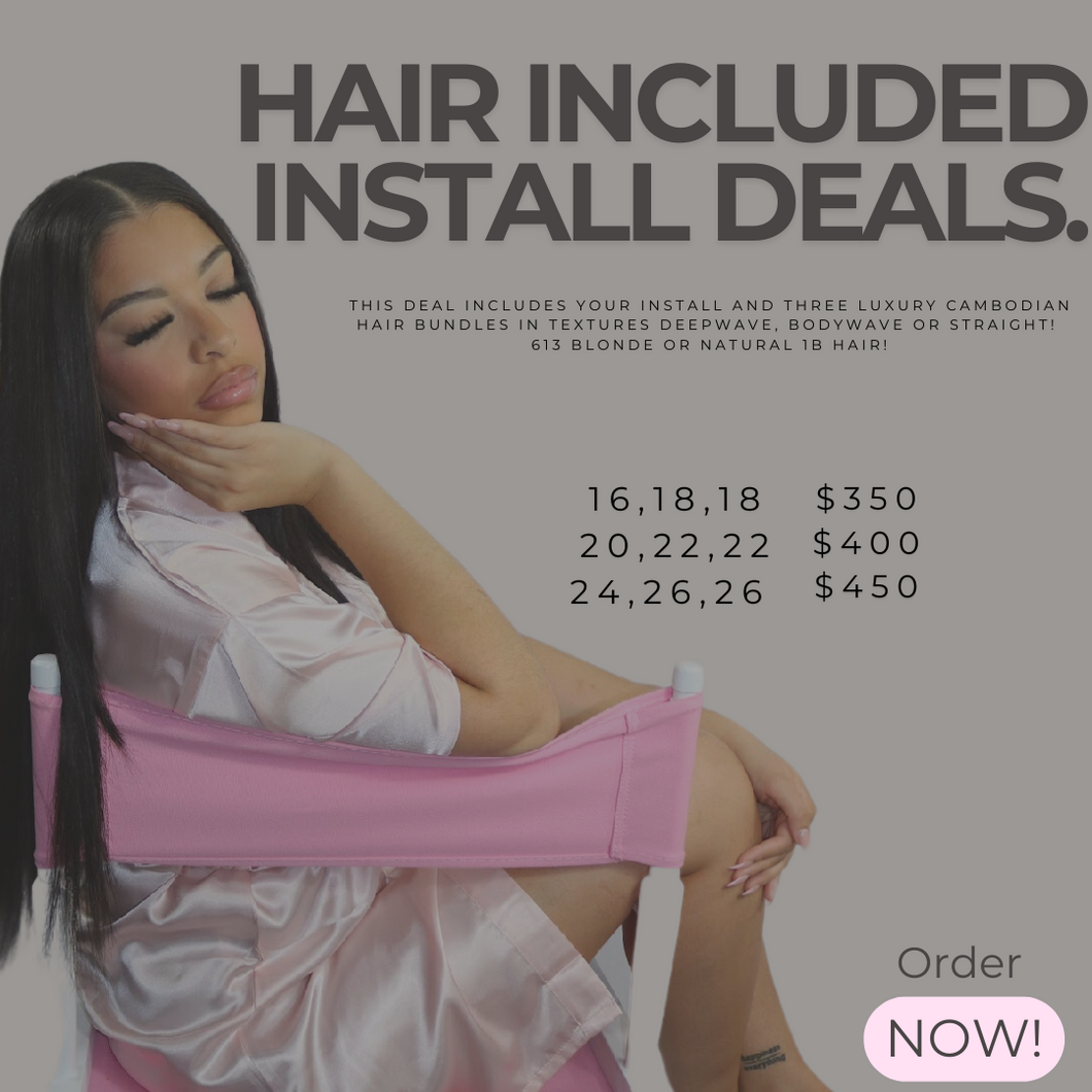 Hair + Install Deals